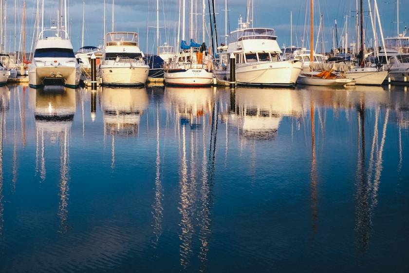 Boats in a marina